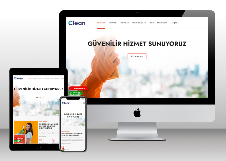 Hizmet & Temizlik Şirketi Web paketi-110