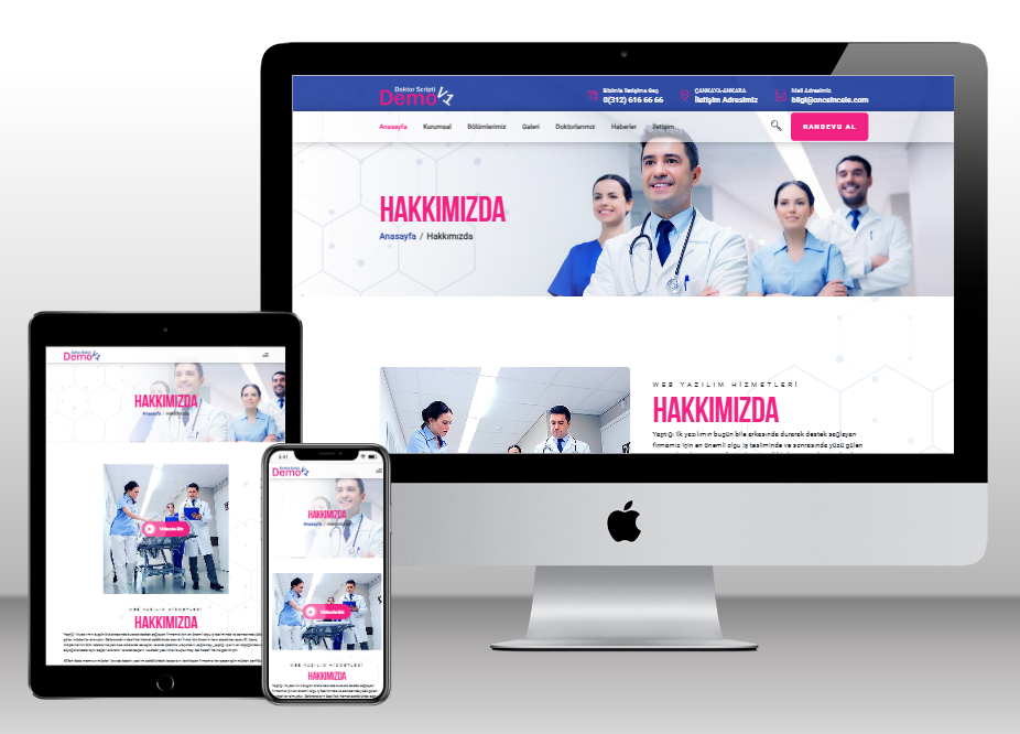 Doktor & Klinik Hazır Web Paketi-150